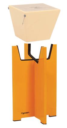 Tycoon Percussion - Siam Oak Quinto Cajon Stand With Stable Cross Support, Yellow Finish, Stand Only