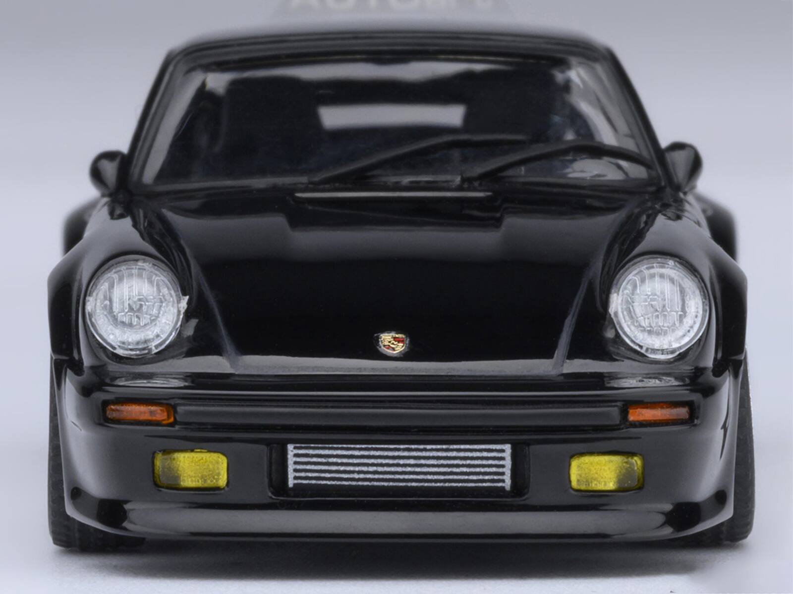 Back. Autoart - Porsche 911 (930) Turbo "Blackbird" Black "Wangan Midnight - Comic #1 Version" Manga 1/64 Model Car by Autoart - Black.