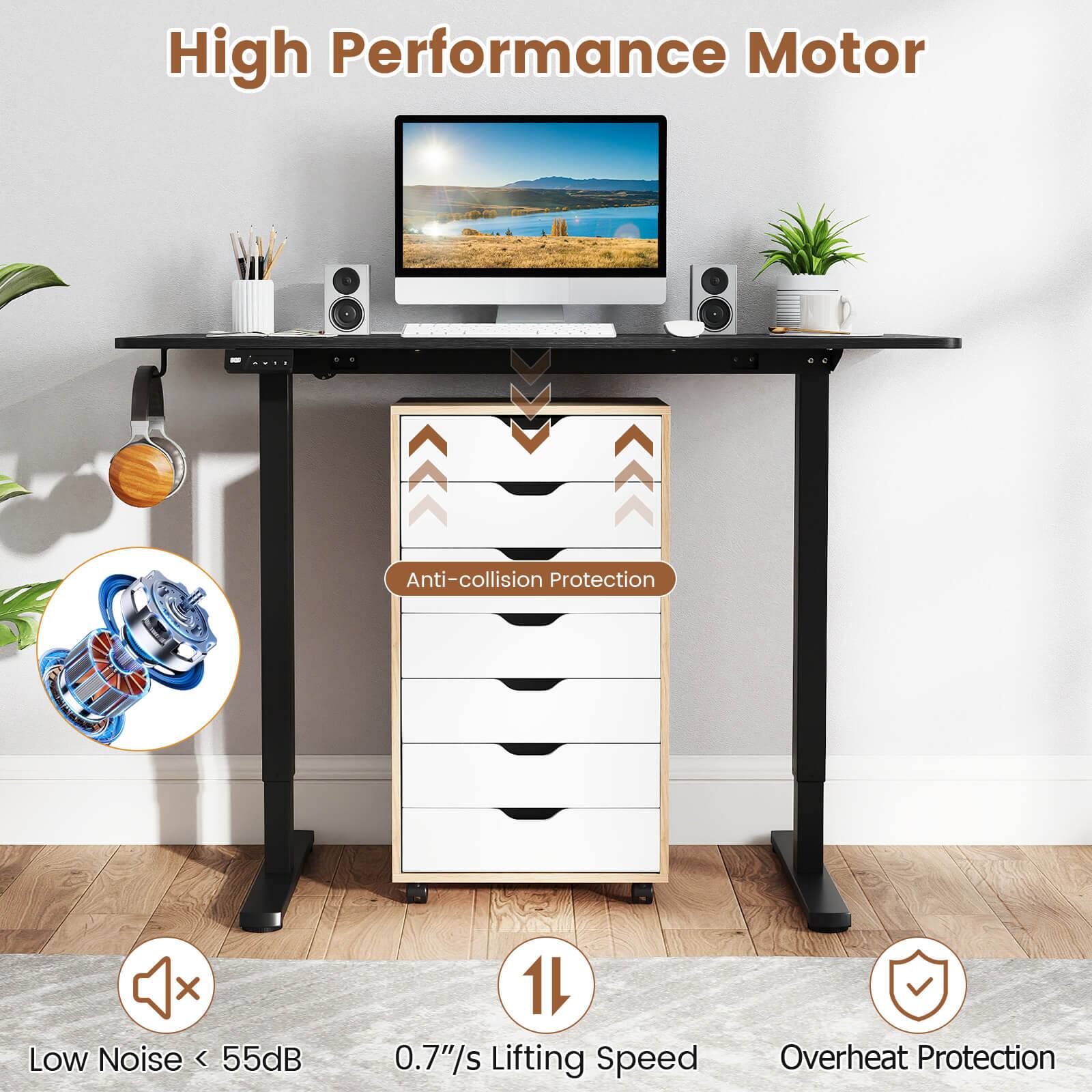 High Performance Motor

- Anti-collision Protection
- Low Noise < 55dB
- 0.7"/s Lifting Speed
- Overheat Protection