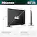 Hisense 65" U6
- Width (W): 56.9"
- Depth (D): 2.6"
- Height (H): 33.0"
- Height (H) with stand: 34.6"
- Width (W) with stand: 49.1"
- Depth (D) with stand: 11.7"
- VESA Wall Mount Size: 400x300 mm (M6)
- Product Weight:
- With stand: 38.8 lbs
- Without stand: 38.4 lbs