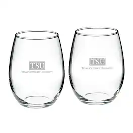 Jardine - Texas Southern Tigers 2-Piece 21oz. Stemless Wine Glass Set - Multicolor