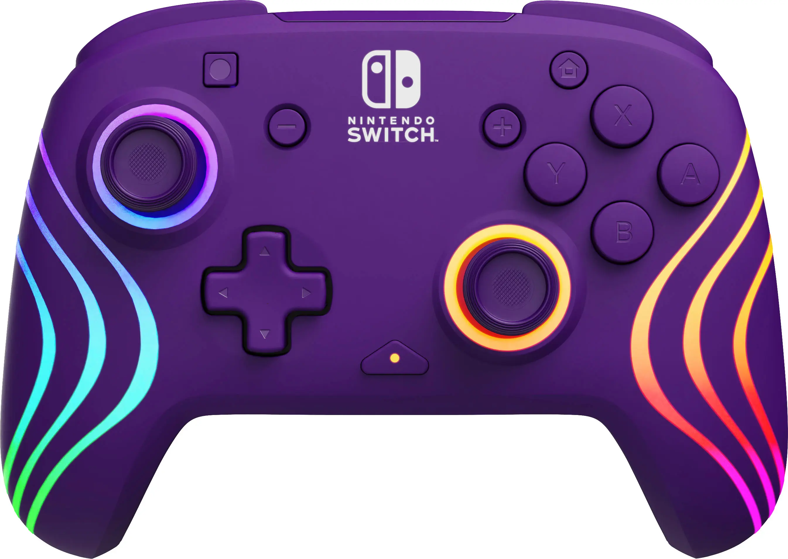 PDP - Afterglow Wave Wireless RGB Gaming Controller for Nintendo Switch, Nintendo Switch 2 - Purple