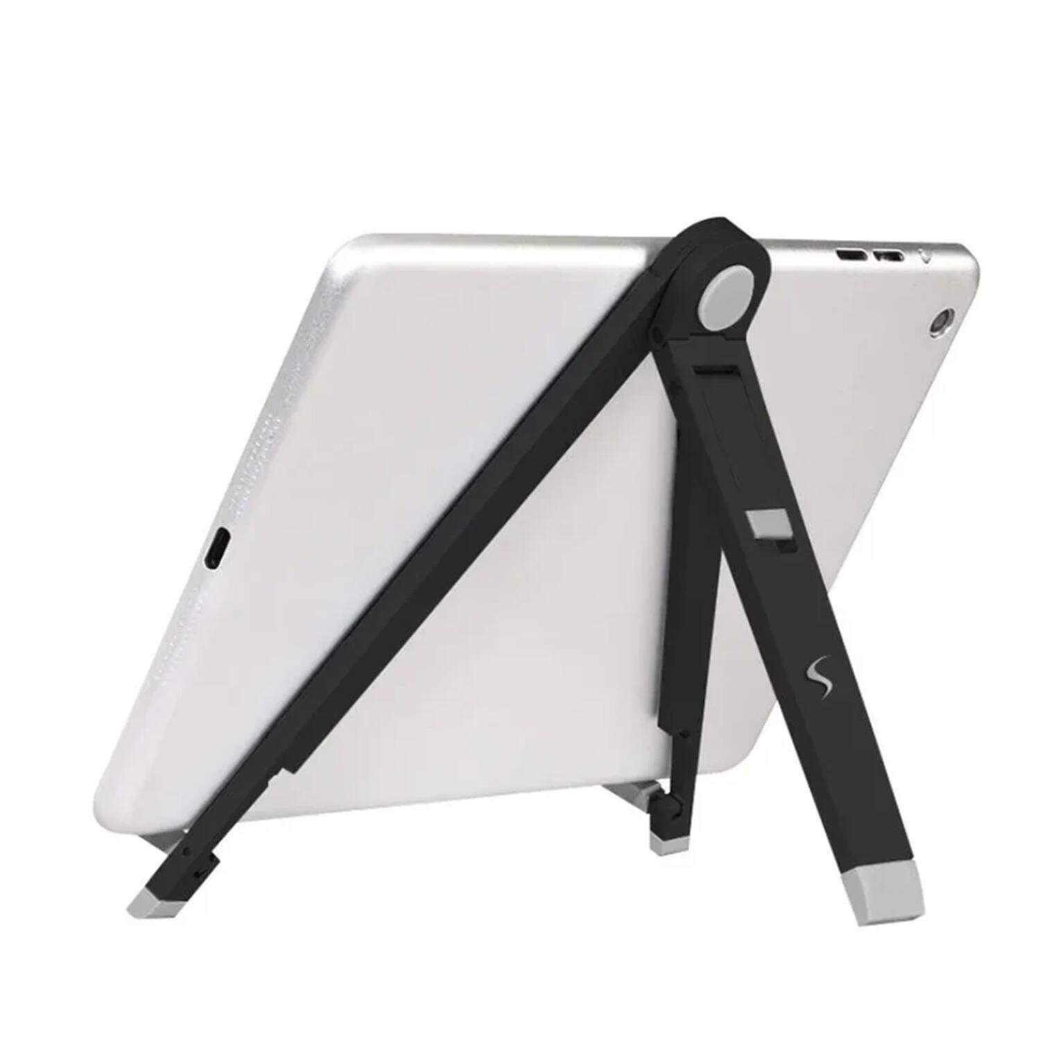 Angle. Scapade - AirStand Foldable Travel Stand for Smartphones, Tablets - Black.