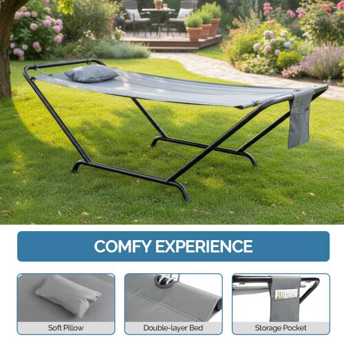 COMFY EXPERIENCE  
AAINAS Soft Pillow Double-layer Bed Storage Pocket