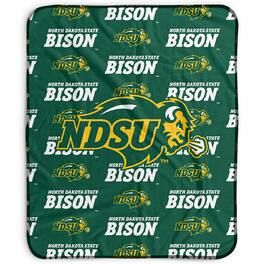 Pegasus - NDSU Bison 50" x 60" Repeat Wordmark Fleece Blanket - Multicolor