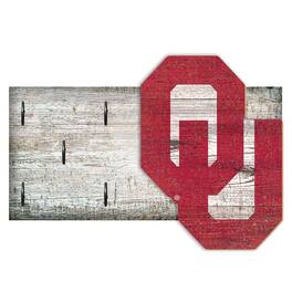 Fan Creations - Oklahoma Sooners 6" x 12" Mounted Key Holder - Multicolor