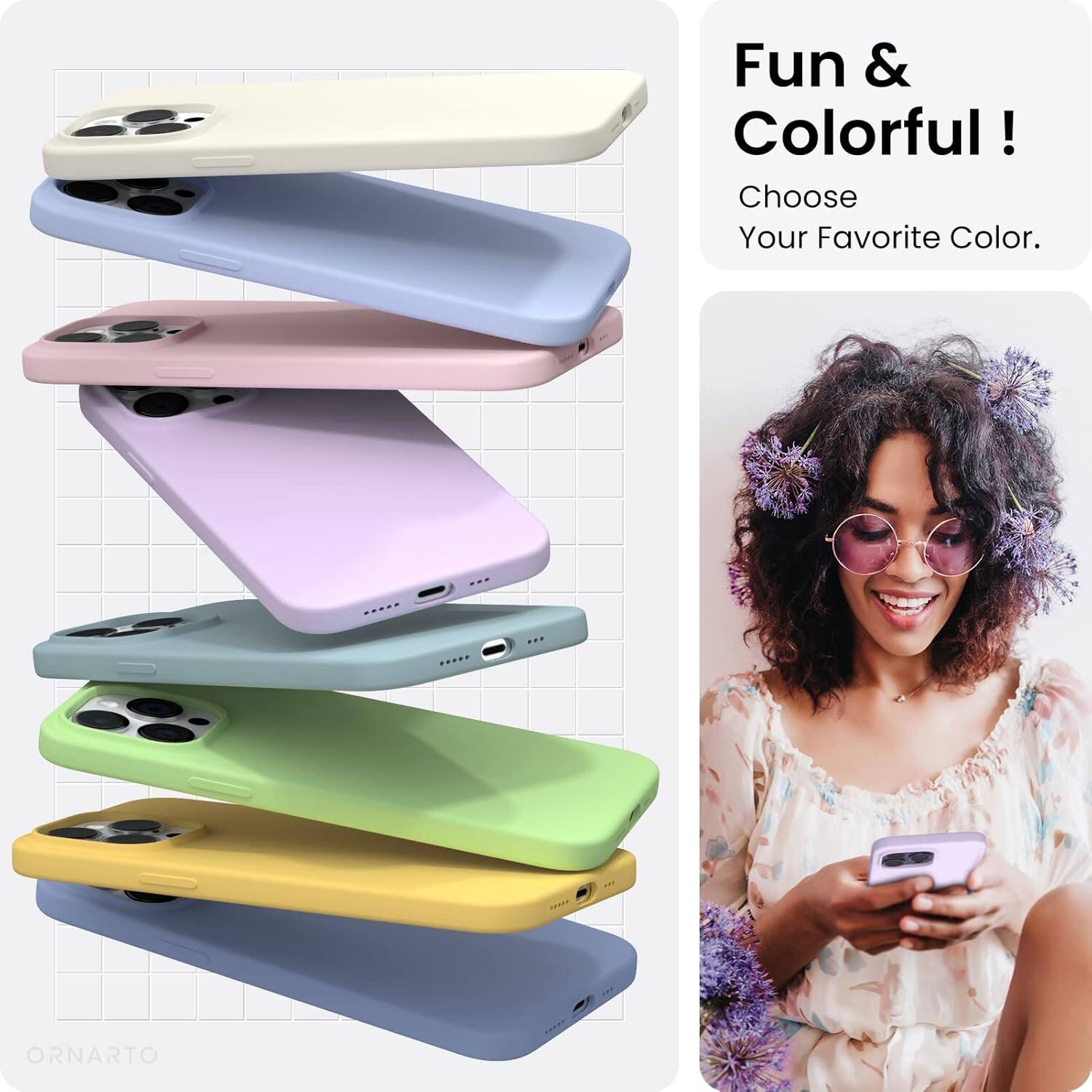 Fun & Colorful! Choose Your Favorite Color. ORNARTO