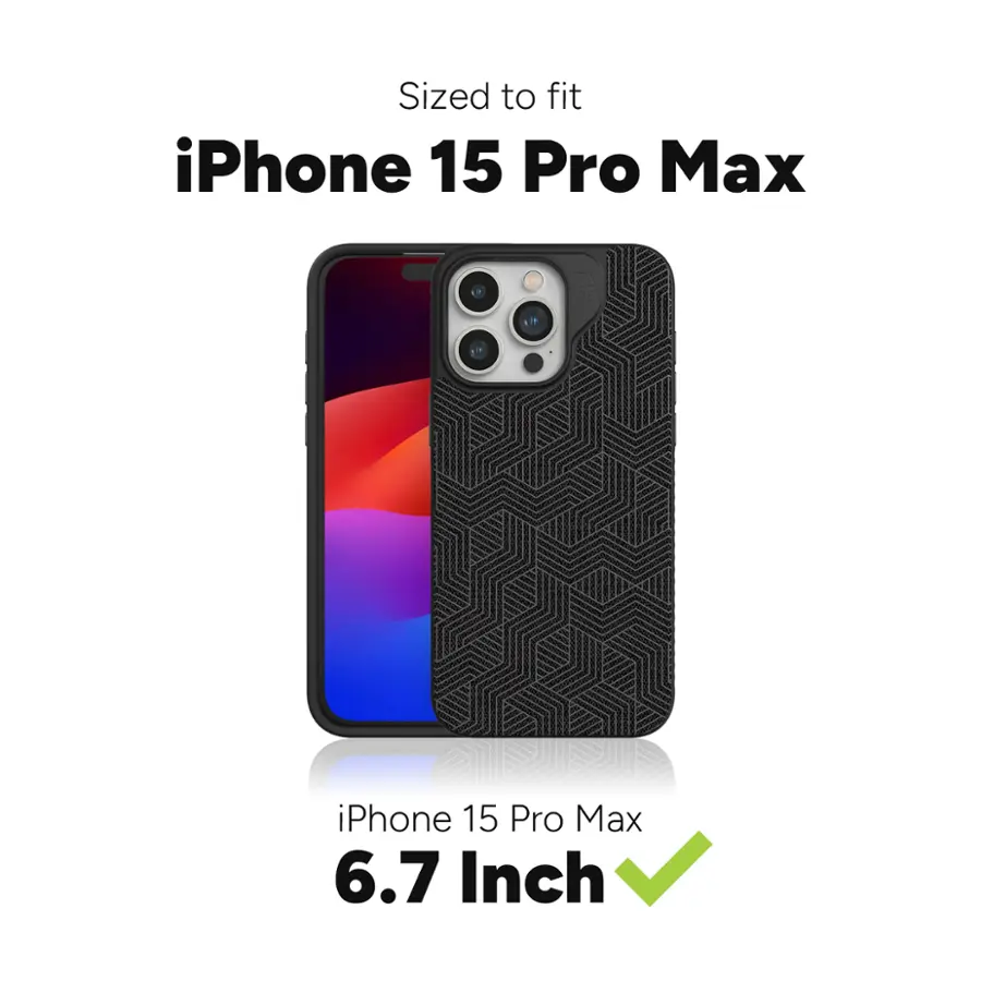 Sized to fit iPhone 15 Pro Max.