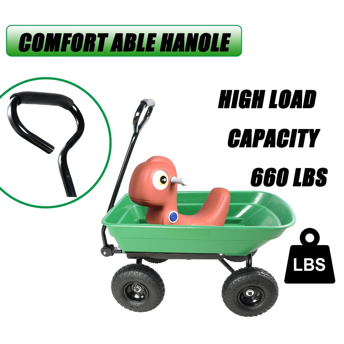 COMFORT ABLE HANOLE  
HIGH LOAD CAPACITY  
660 LBS