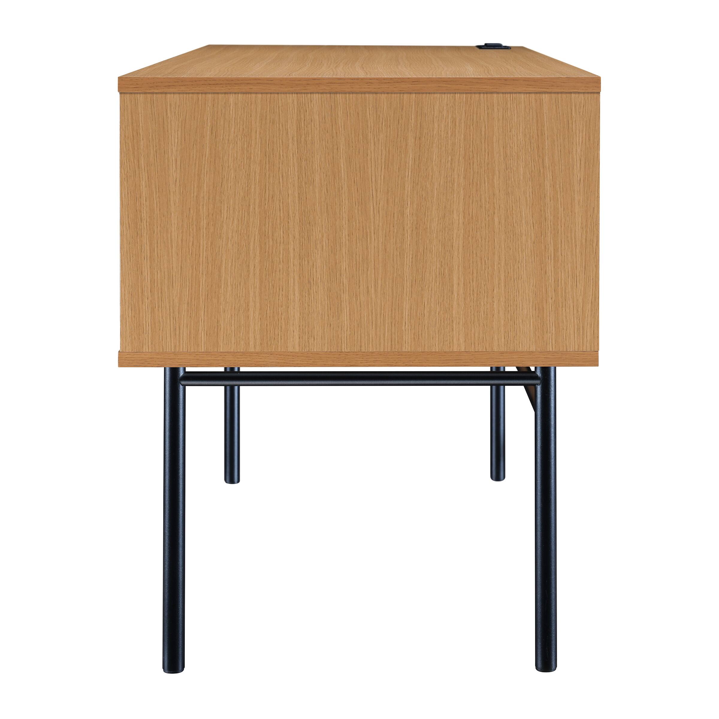 Left. OSP Home Furnishings - Denmark Executive Desk - Natural.