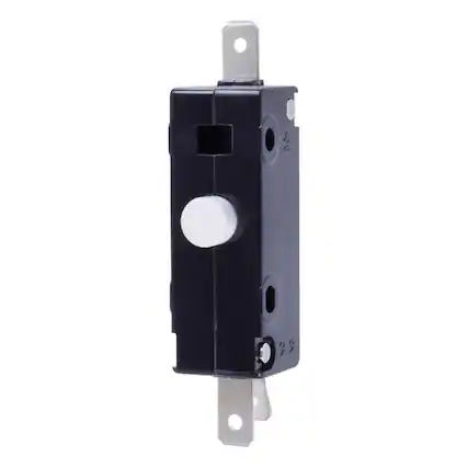 Front. Jandorf - Jandorf 18 amps Single Pole Momentary Appliance Switch Black/Silver 1 pk - Black/Silver.