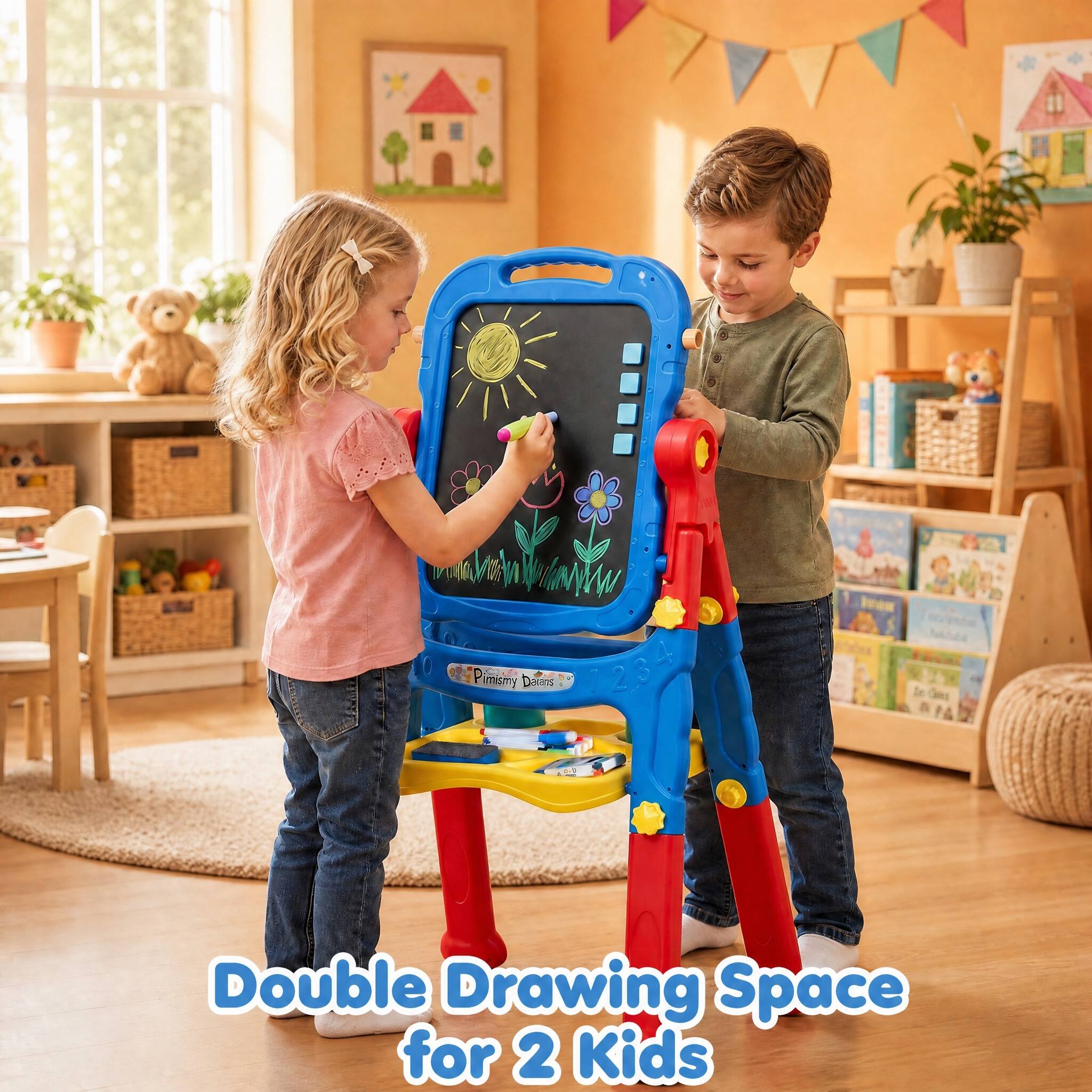 Primismy Dalcans  
MY  
Double Drawing Space for 2 Kids