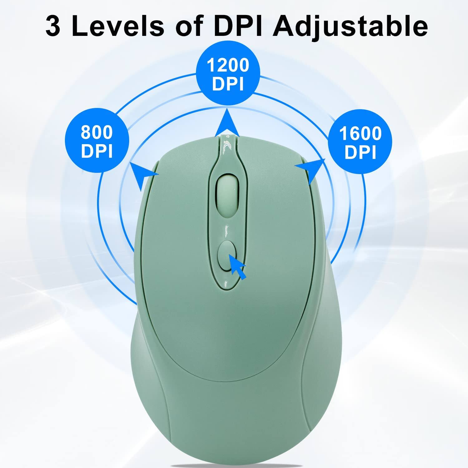 3 Levels of DPI Adjustable

- 800 DPI
- 1200 DPI
- 1600 DPI