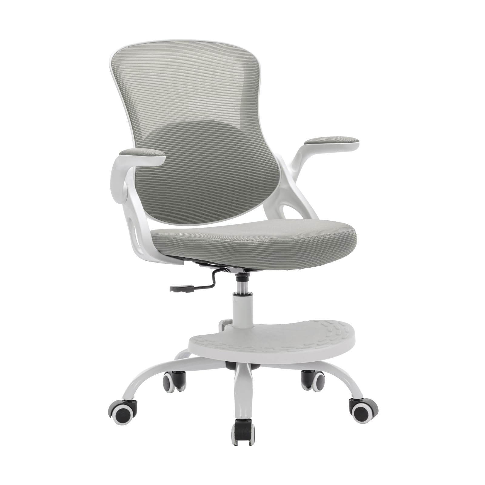 Alt View 4. Hirose Alice - Kids Desk Chair,Ergonomic Study Chair with Adjustable Height,Swivel Mesh Desk Chair with Wheels,Home Office... - Grey.