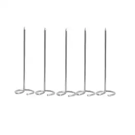 Kitcheniva - Stainless Steel Skewers for Air Fryer & Oven – Reusable Metal BBQ Kabob Skewers for Meat and Vegetables 10 Pcs