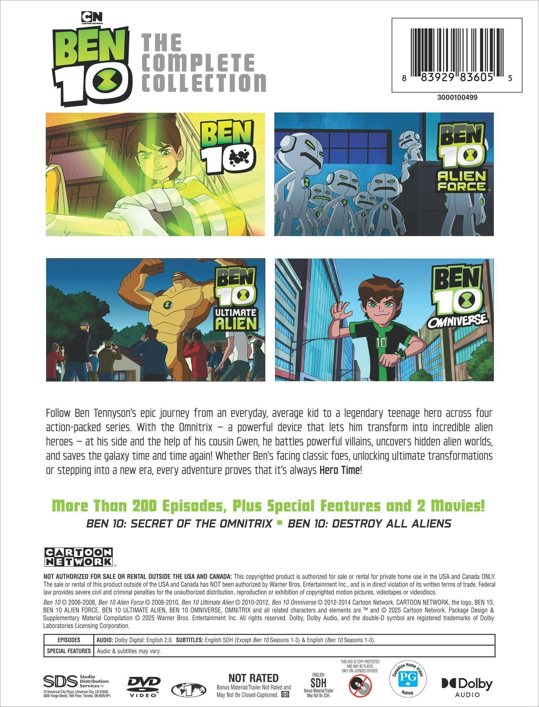 Back. Ben 10 Classic: The Complete Collection [DVD].