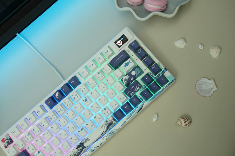 Wm80 Keyboard Womier S K80 75% Wired Mechanical Keyboard with Color Multimedia ...