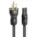 Front. AudioQuest - NRG-Y2 3.3' Power Cable with C7 to 3-Prong Wall Plug Connectors - Black.