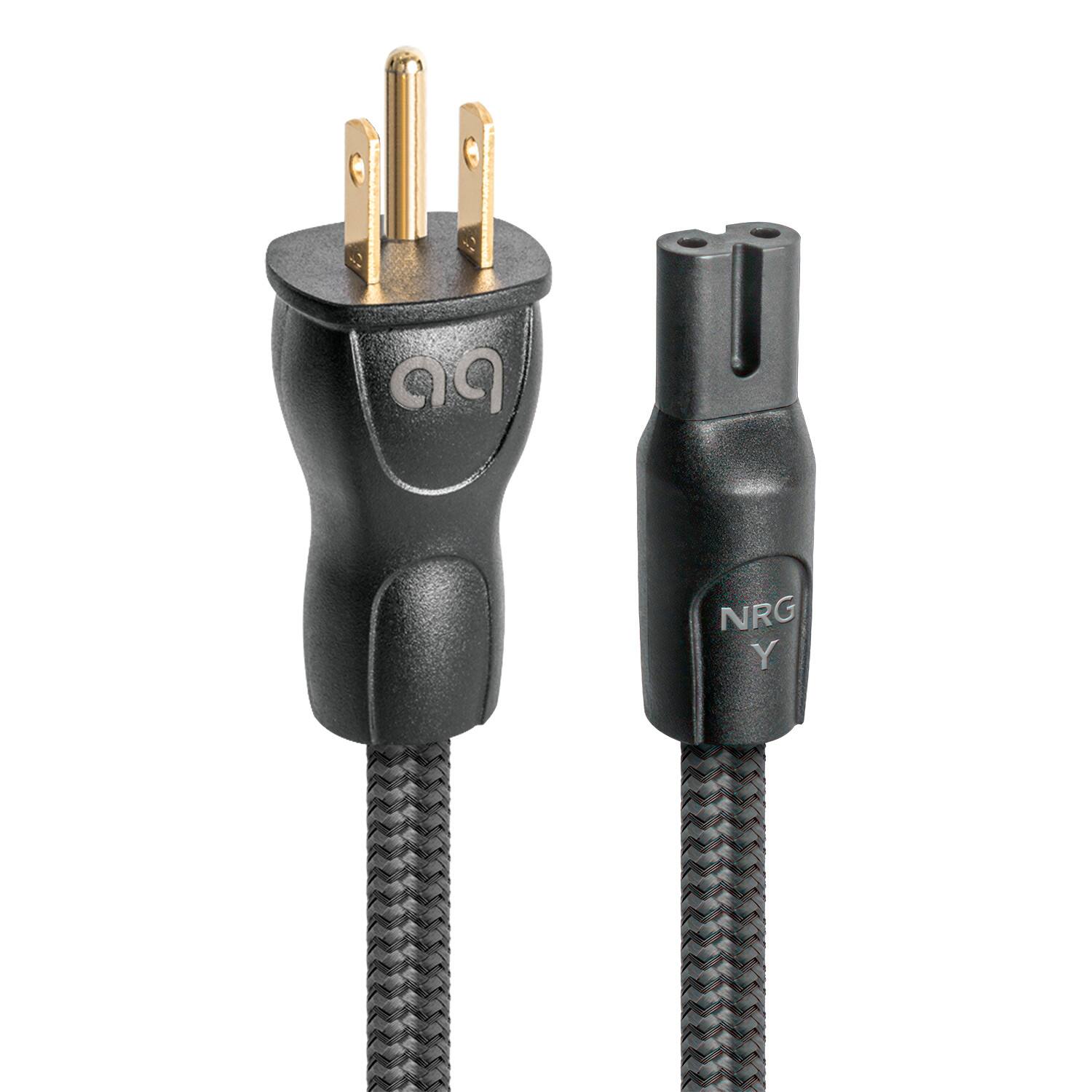 AudioQuest - NRG-Y2 6.6' Power Cable with C7 to 3-Prong Wall Plug Connectors - Black