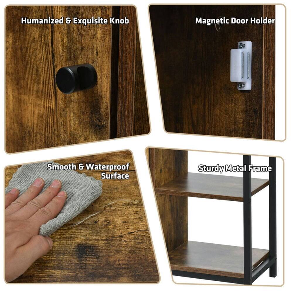 Humanized & Exquisite Knob  
Magnetic Door Holder  
Smooth & Waterproof Surface  
Sturdy Metal Frame