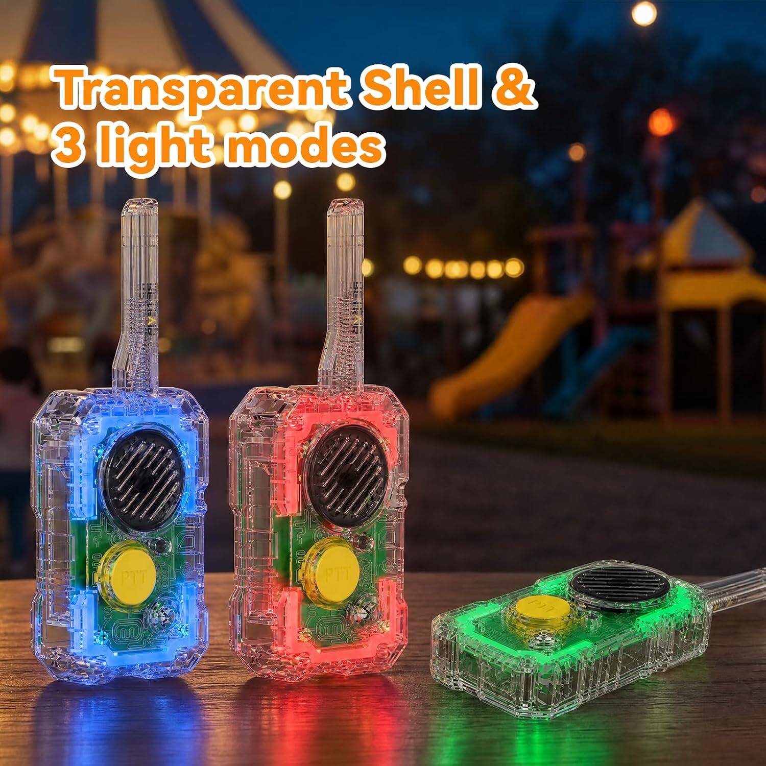 Transparent Shell & 3 light modes