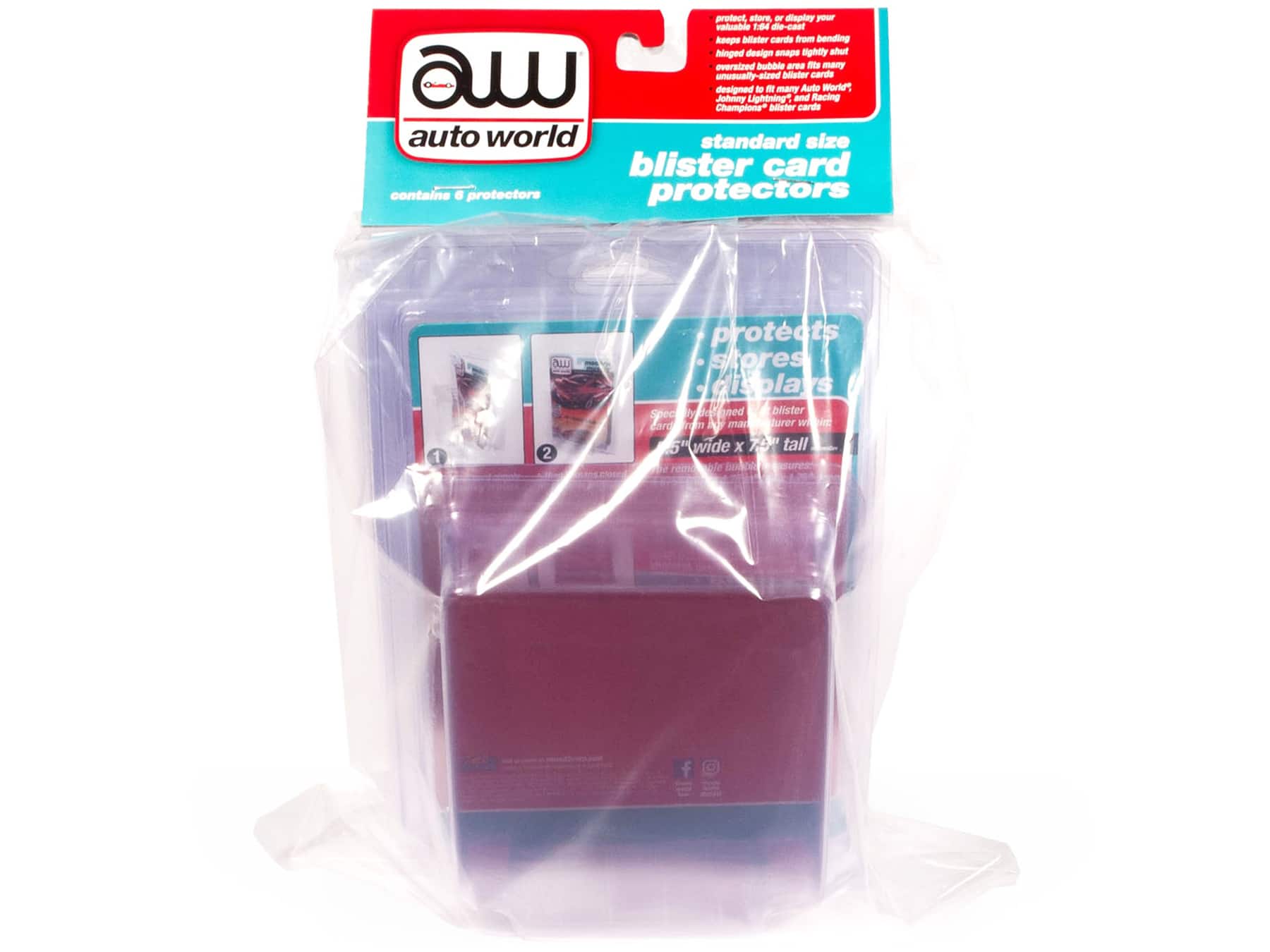 Autoworld - Standard Size 6 Blister Card Protectors for 1/64 Scale Blister Cards by Auto World price history on PriceWatchPro