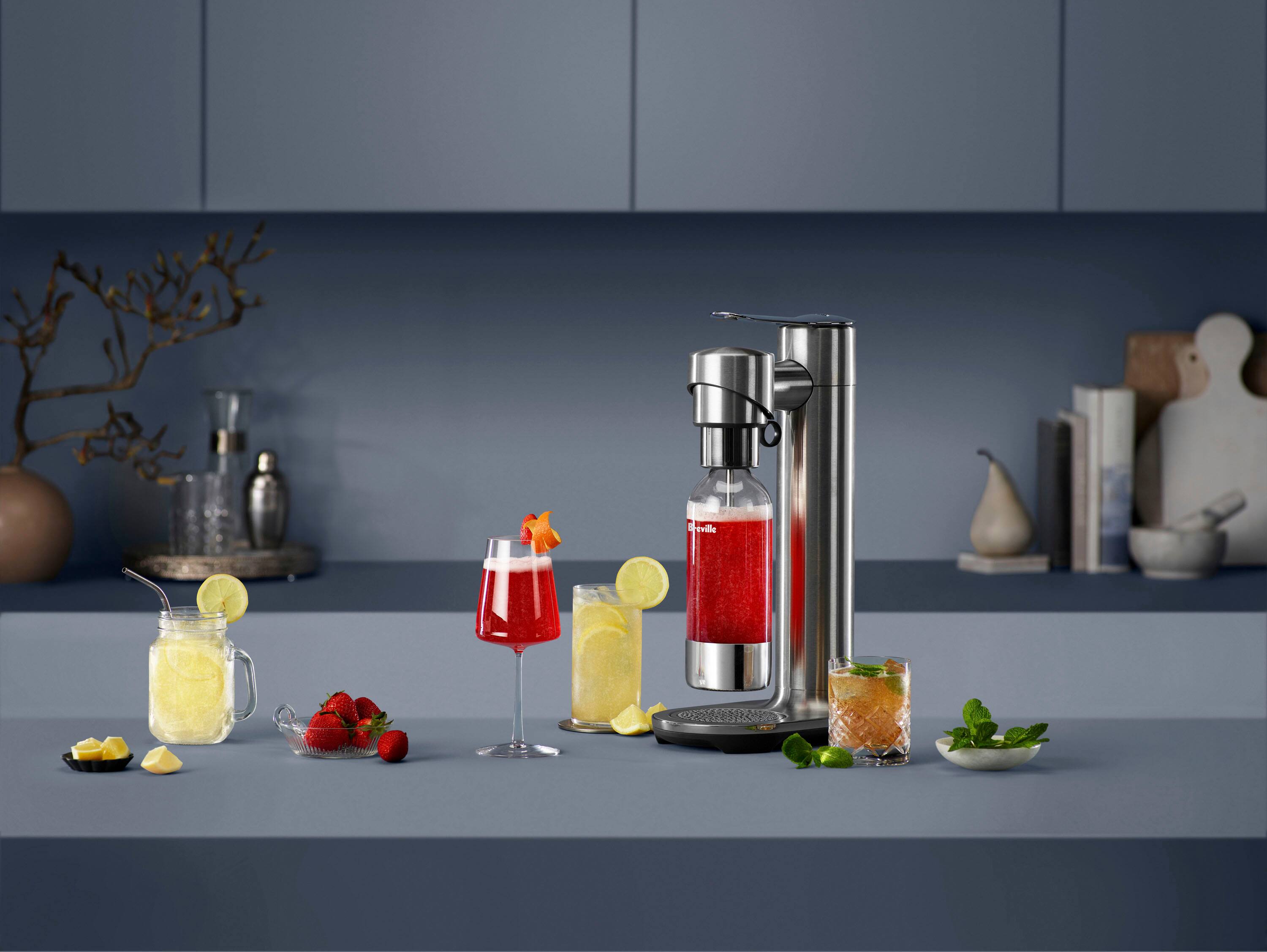 Alt View 12. Breville - the InFizz Fusion Bundle w/CO2 - Brushed Stainless.