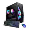 iBUYPOWER - Slate Gaming Desktop PC Intel Core Ultra 5 225F 2025 INTEL Arc B570 10GB 16GB DDR5 RGB 1TB NVMe SSD Storage - Black