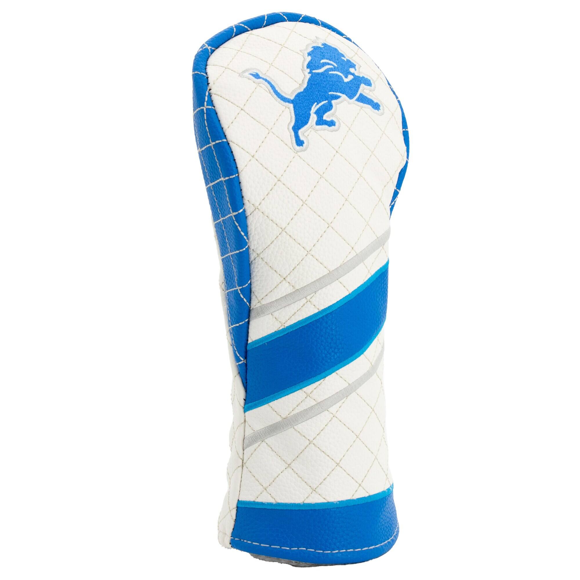 Alt View 2. Team Golf - Detroit Lions Striped Quilted Fairway Headcover - Multicolor.