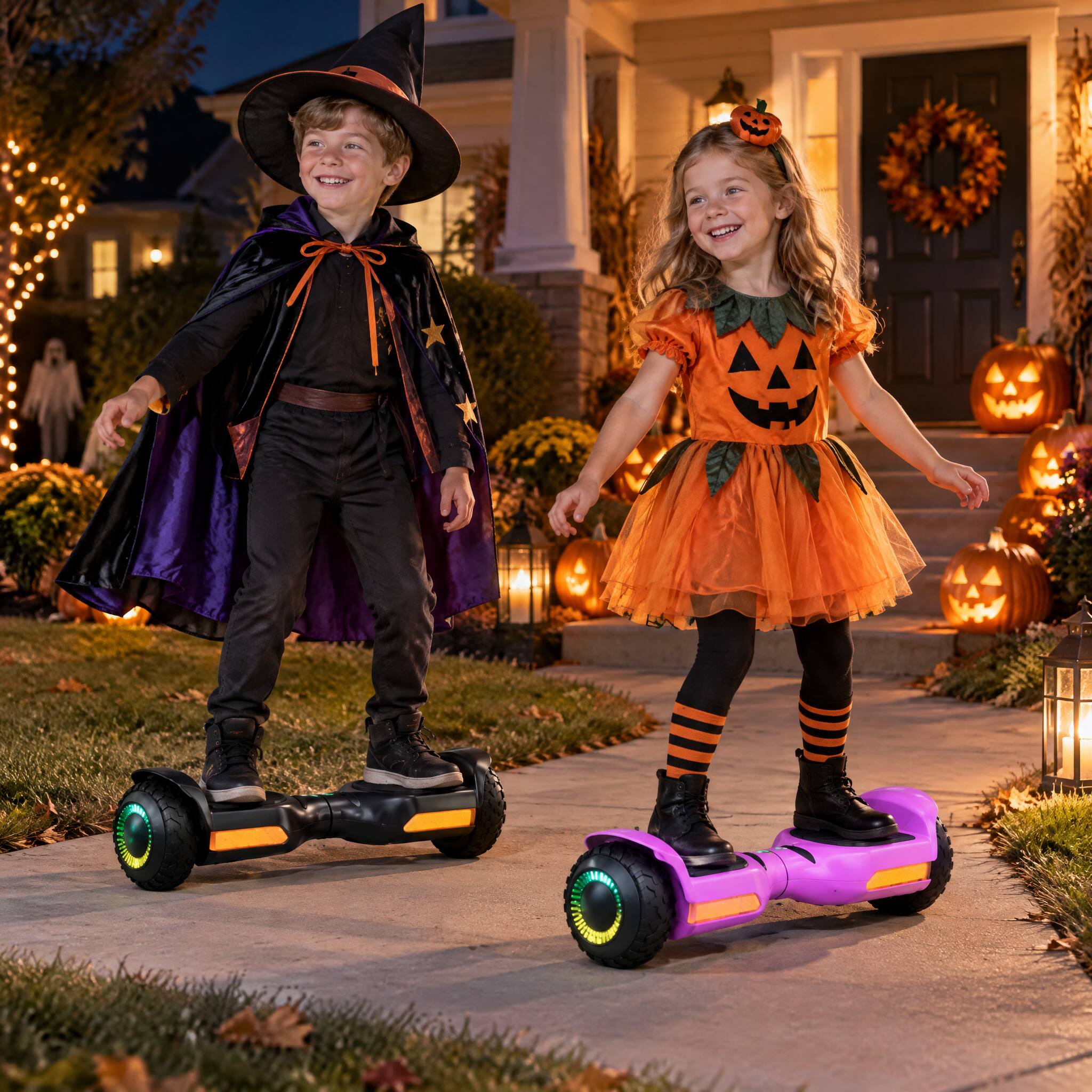 Alt View 1. MIHOVER - 250W*2 All-Terrain Hoverboard for Kids, 37V 2Ah Battery, 7.75 MPH, Bluetooth, 176 lb Capacity, UL2272 - Pink.