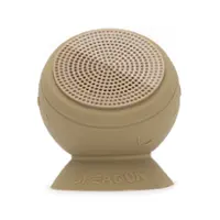 Speaqua - Barnacle Pro 2.0 Portable Waterproof Bluetooth Speaker with Built in Storage (2,000 songs) - Dune - Dune - Front_Zoom