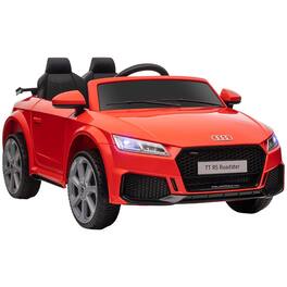 BreeBe - Aosom 6V Kids Electric ride on Car Licensed Audi TT RS w/ Suspension, Remote Control, Horn, Lights, MP3 & 5 Songs - Red