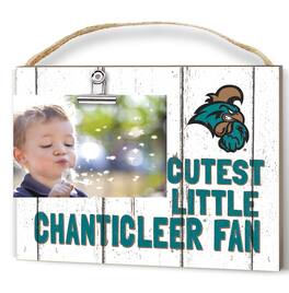 Jardine - Coastal Carolina Chanticleers 8'' x 10'' Cutest Little Weathered Logo Clip Photo Frame - White