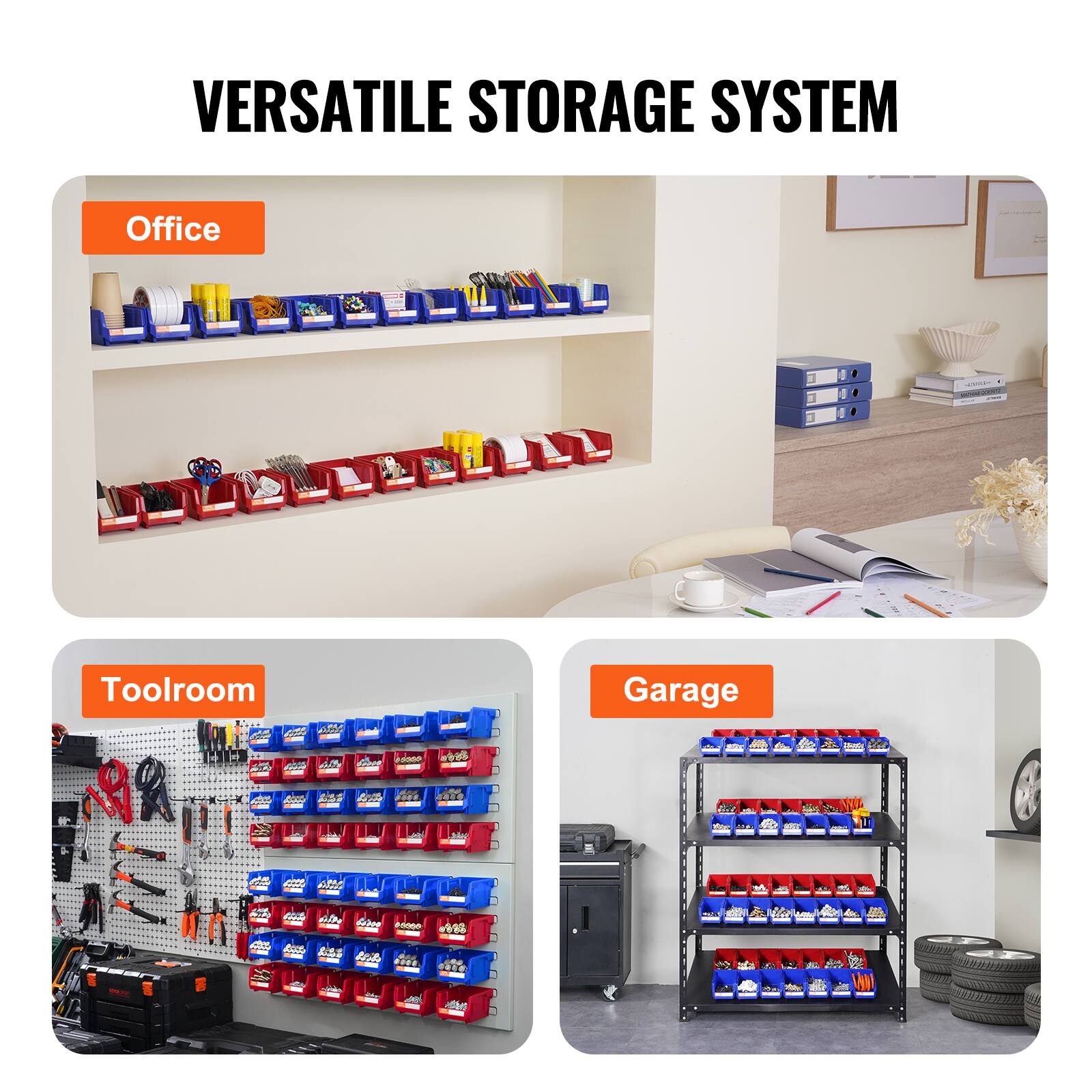 VERSATILE STORAGE SYSTEM

Office

Toolroom

Garage