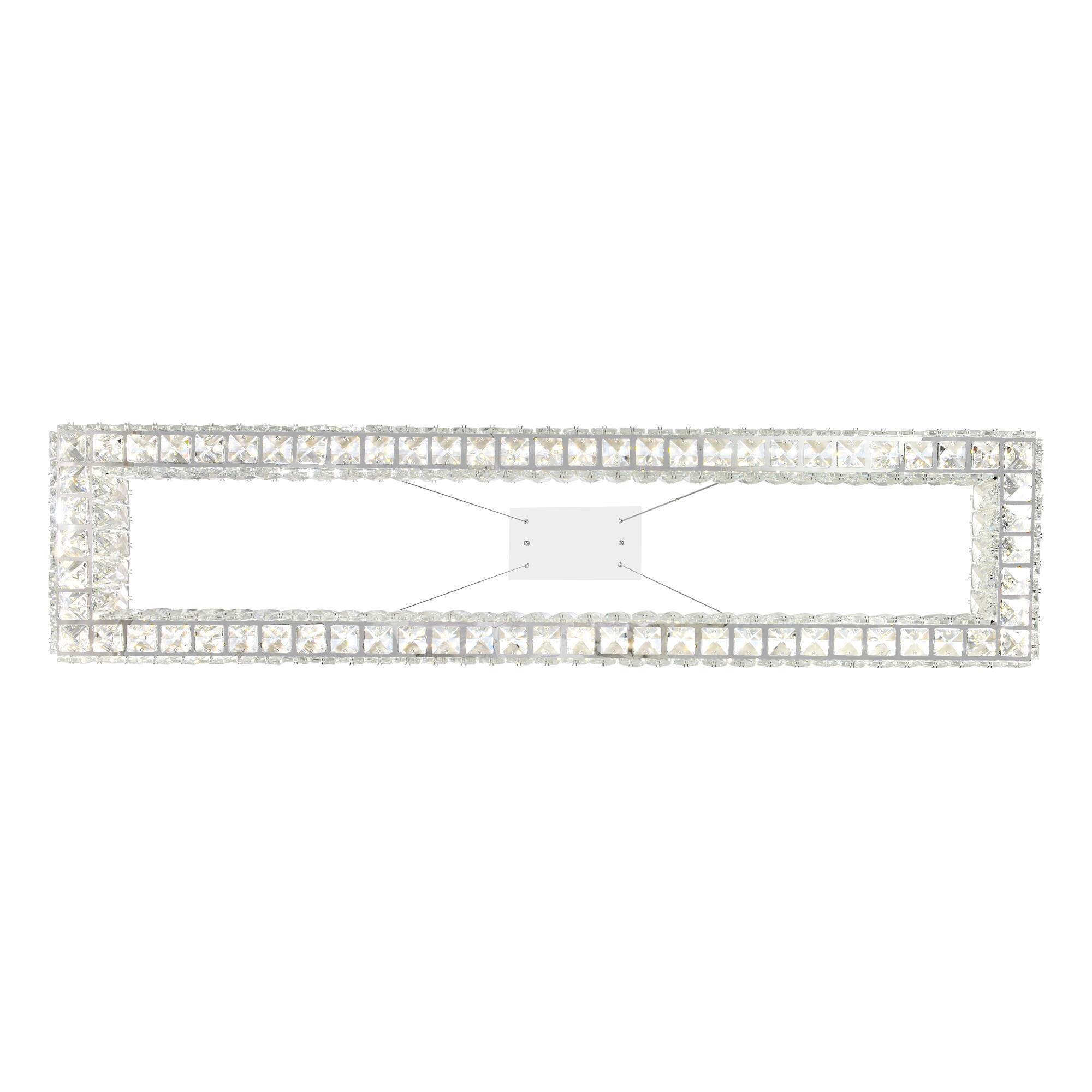 Angle. CWI Lighting - Felicity LED Chandelier With Chrome Finish - Chrome.