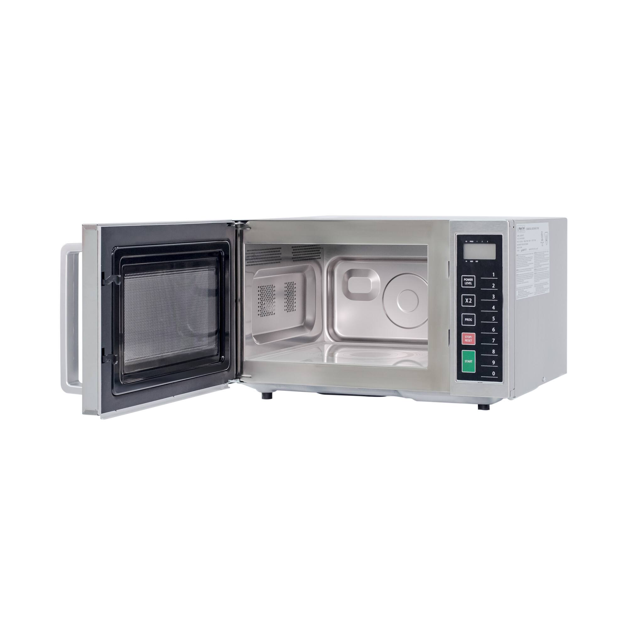 Alt View 2. Magic Chef - .9 Cubic-ft Commercial Microwave - Stainless Steel.