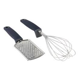 Oster - Bluemarine 2 Piece Stainless Steel Grater and Whisk Set in Navy - Blue