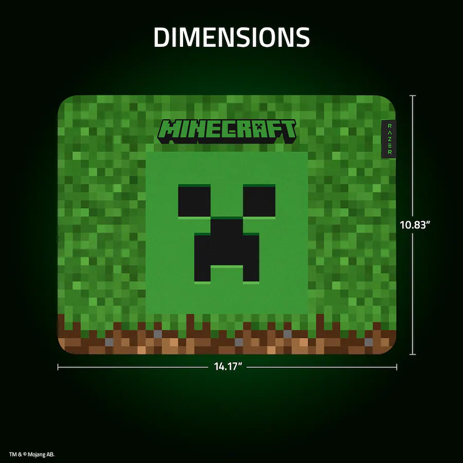 Razer Gigantus V2 Cloth Gaming Mouse Pad (Medium) Minecraft Edition ...