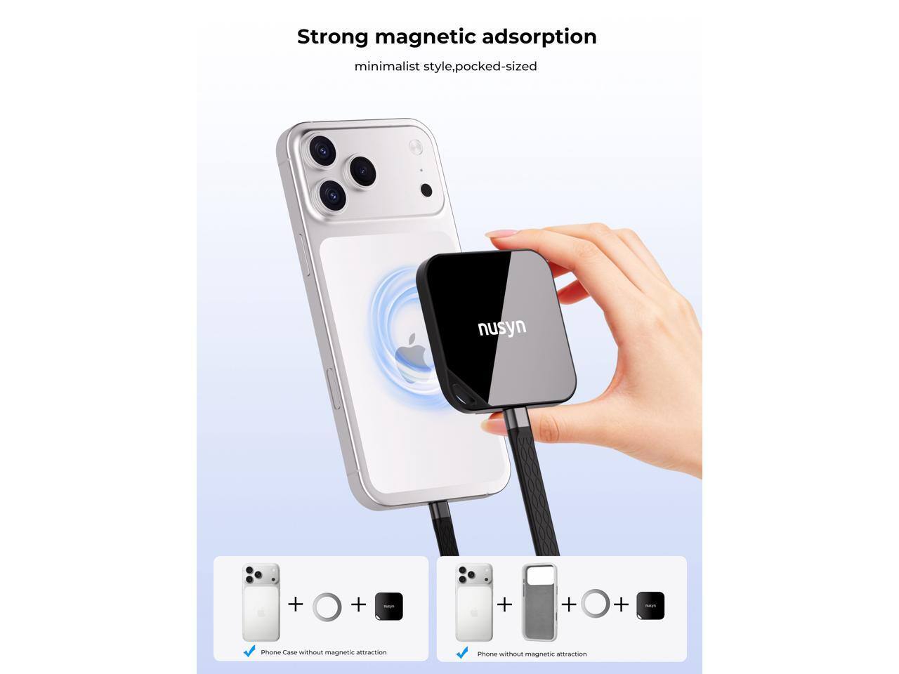 Strong magnetic adsorption minimalist style, pocket-sized

Phone Case without magnetic attraction

Phone without magnetic attraction