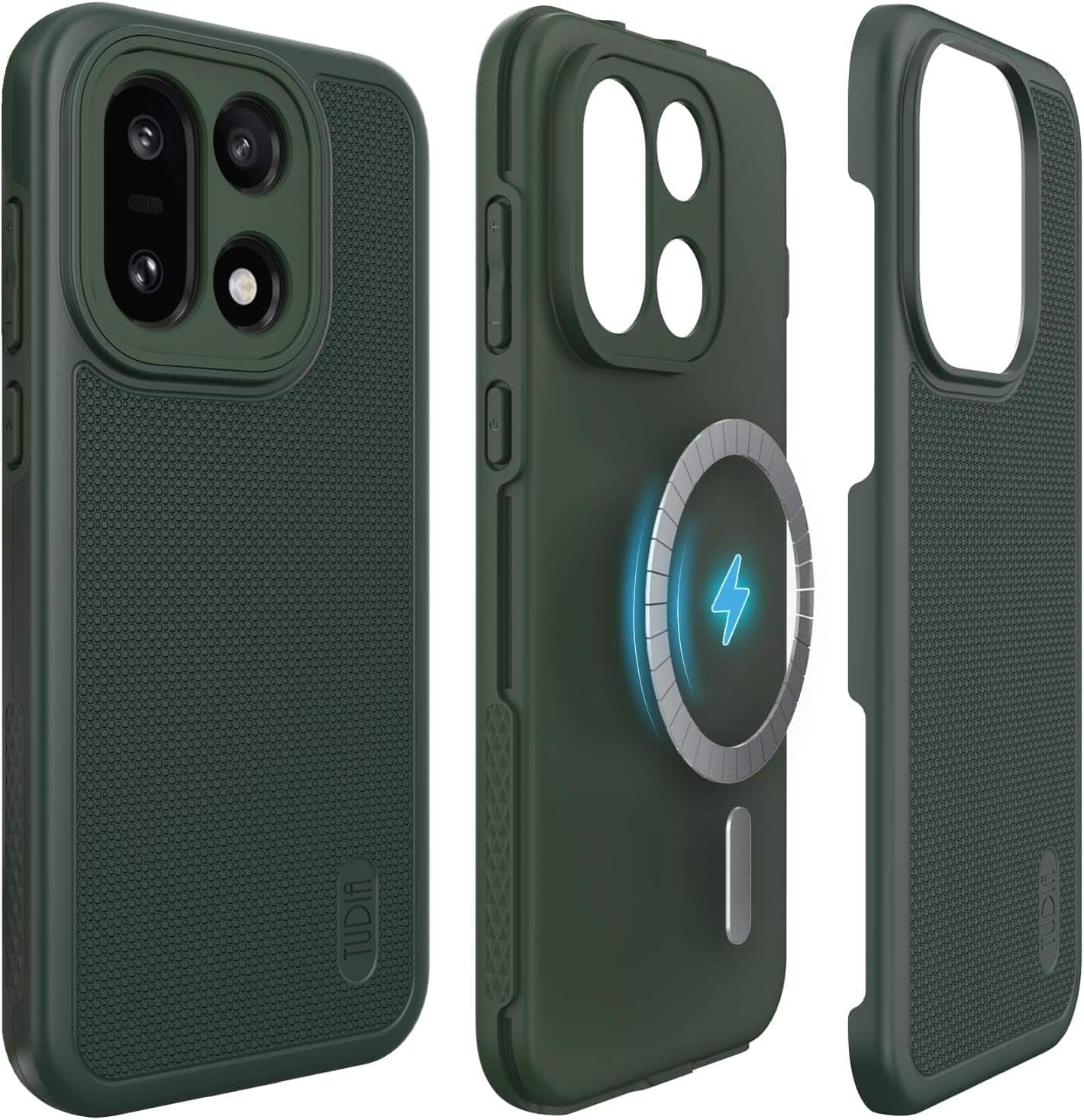 TUDIA - MergeGrip for OnePlus 15 5G Case 2025 Magsafe Compatible - Pine Green - Magnetic Pine Green