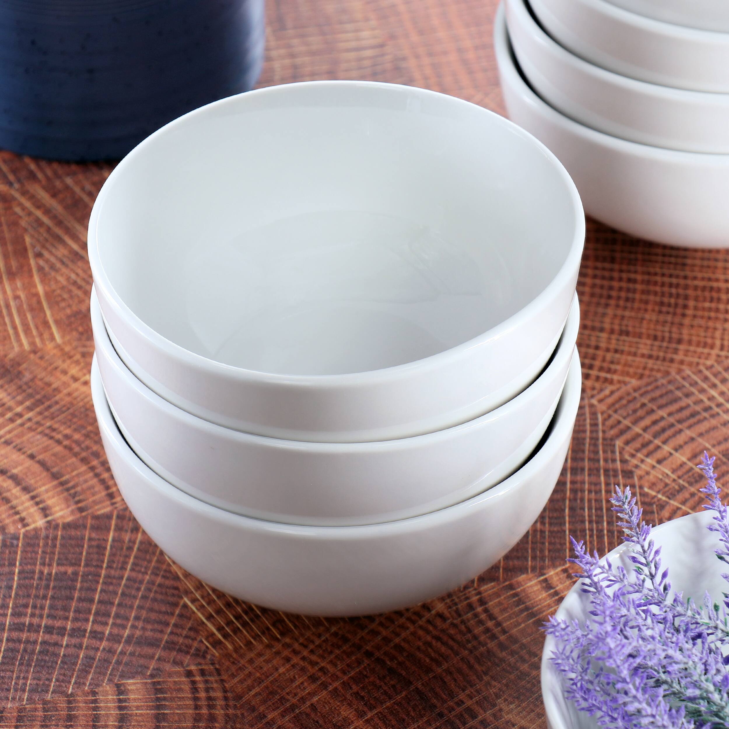 Alt View 6. Elama - Elama Professional Kitchen 12 Piece Porcelain Bowl Set in White - White.