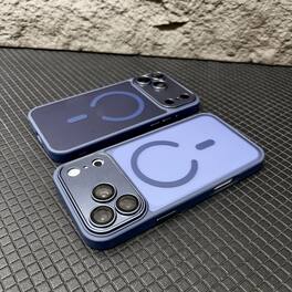 UUCOVER - For Apple iPhone 18 Pro Max Magnetic Matte Case with Camera Lens Protector Compatible with MagSafe Shockproof Slim Cover - Darkblue