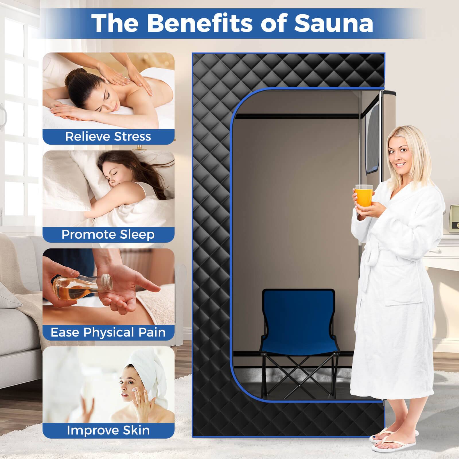 The Benefits of Sauna: Relieve Stress, Promote Sleep, Ease Physical Pain, Improve Skin.