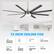 72 INCH CEILING FAN
Style: Modern& Industrial
Timer: Yes
Dimension: 72"
Finish: Satin Nickel
Room Size: Over 400 sq.ft.
Fan: 6 Speed Settings
Light Source: Integrated LED
Control: Remote