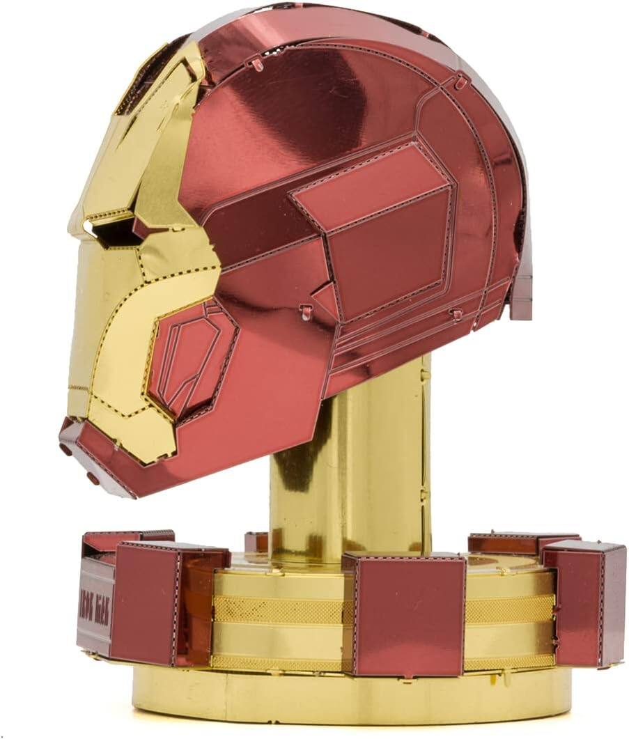 Alt View 1. Metal Earth - Metal Earth Marvel Iron Man Helmet 3D Metal Model Kit Fascinations - Silver.