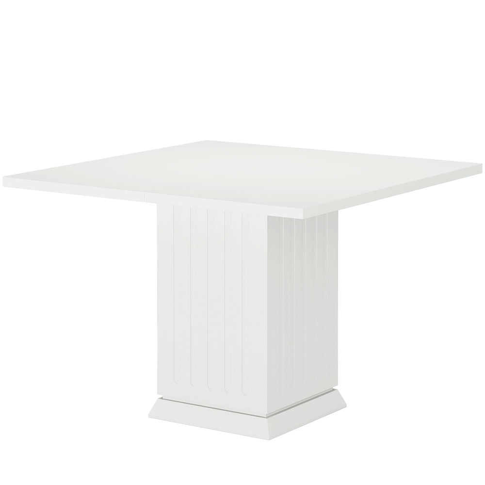 Left. Kadyn - Kadyn Study Writing Desk, Computer Desk,Square Conference Table, 35" Small Meeting Table,White - White.