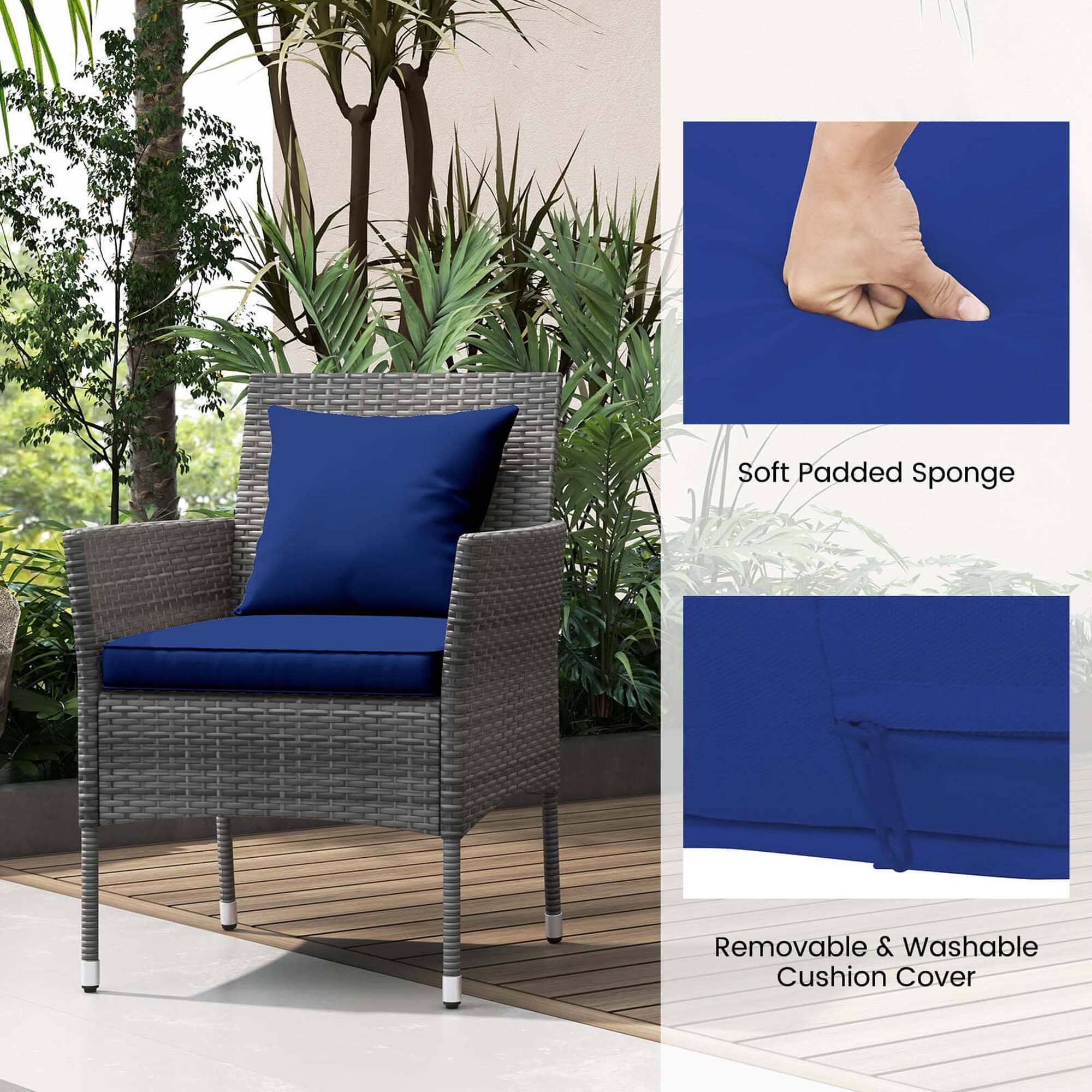 Soft Padded Sponge Removable & Washable Cushion Cover