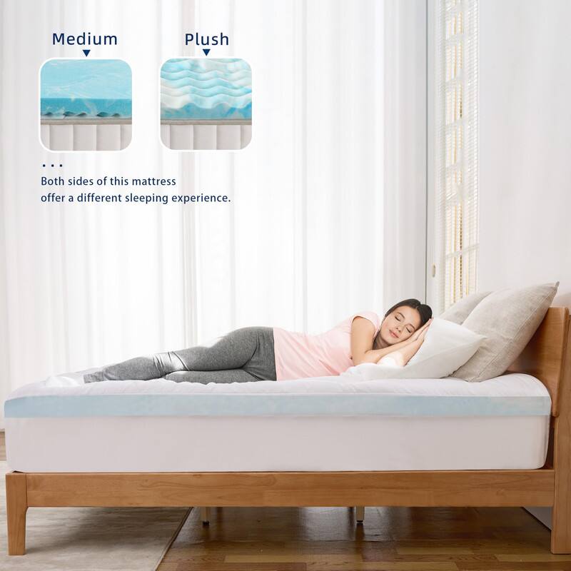 Medium  
Plush  

Both sides of this mattress offer a different sleeping experience.