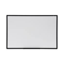 Universal - Design Series Deluxe Dry Erase Board, 36" x 24", White Surface, Black Anodized Aluminum Frame