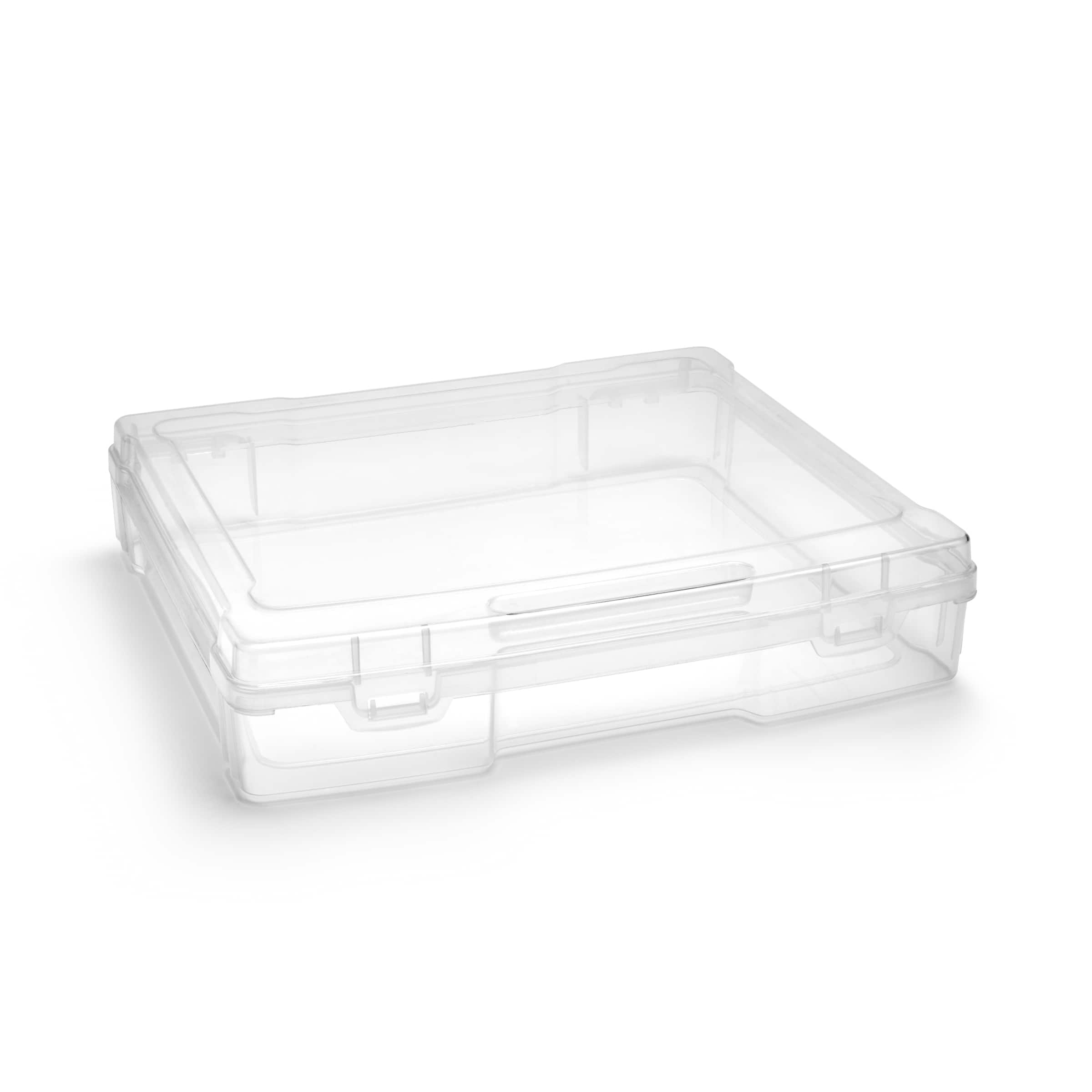Sorbus - Single-Piece Wide Hanging File Organizer Bin, Interior 10"x12" Plastic for Document Storage - Clear